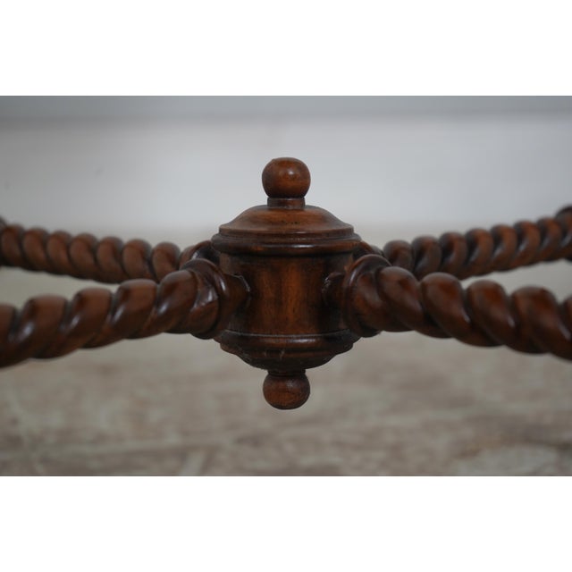 Maitland Smith Mahogany End Table Stand For Sale - Image 11 of 14