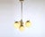 Art Deco Bauhaus Nickel Plated Chandelier with Opaline Glass, 1930s, in Very Good conditions. Designed 1920 to 1949...