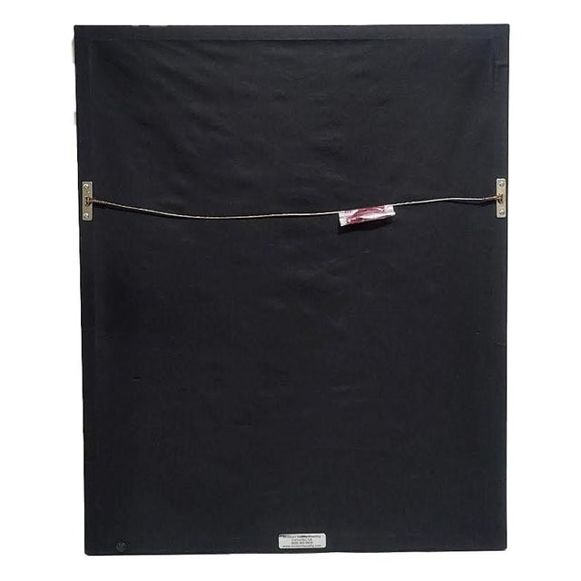 Glass Original Watercolor Exotic Pop Star Woman - Artist Signed "Patricia" - Manner of Patrick Nagel For Sale - Image 7 of 7