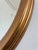 Wood Vintage Oval Giltwood Beveled Mirror – Hollywood Regency, Belgium, 1970s For Sale - Image 7 of 9