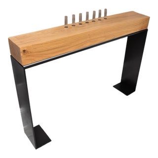 Attributed to Ralph Pucci Sven Paditz Tracy Simple Oak Console For Sale