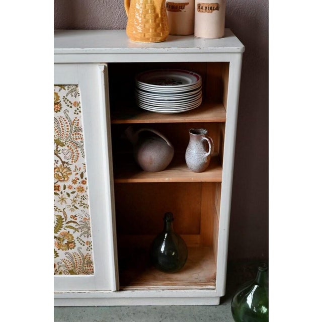 1950s Vintage Bohemian Highboard Chest of Drawers with Sliding Doors, 1950s For Sale - Image 5 of 18