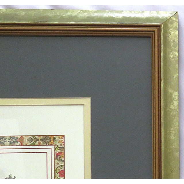 Pair of Botanical Lithographs Prints Framed Floral Flowers For Sale - Image 4 of 5