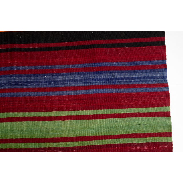 1950s 1950s Anatolian Handwoven Striped Tribal Runner For Sale - Image 5 of 10