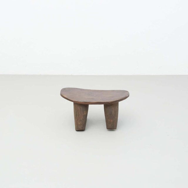 Wood Traditional African Wood Stool, 1930s For Sale - Image 7 of 16