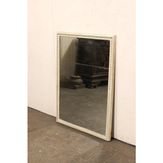 French 19th Century French Painted Wood Mirror For Sale - Image 3 of 12