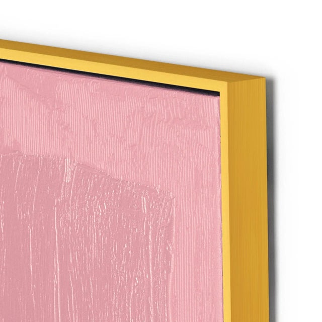 Pink Free Form Lines II by The Holly Collective Using a progressive printing technique which layers ink to create tangible...