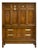1970s Campaign Style Highboy by Henry M. Goodman Furniture For Sale
