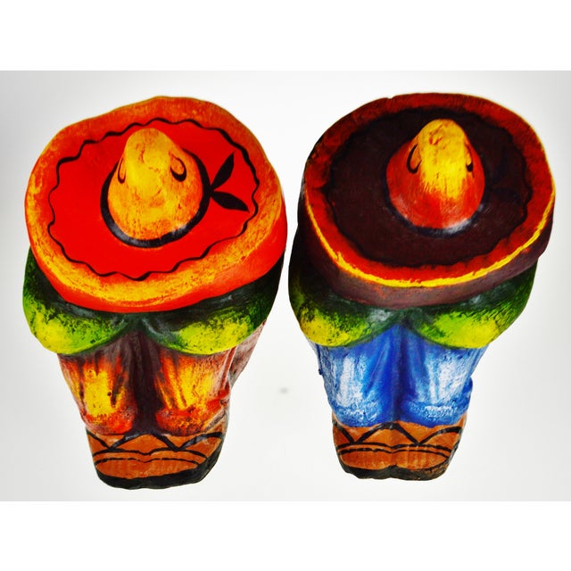 Vintage Ceramic Sleeping Mexican Garden Statues A Pair Chairish