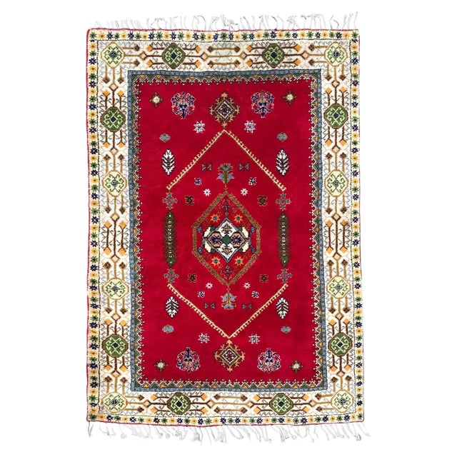 20th Century Moroccan Rabat Rug For Sale