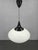 Adjustable Czech Pendant Light in Opaline Glass, 1970s For Sale - Image 3 of 12