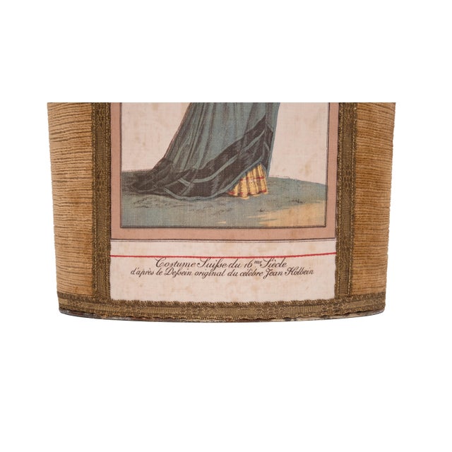 Brown Velvet Paper Basket Jean Holbein, France, 1950s For Sale - Image 10 of 11