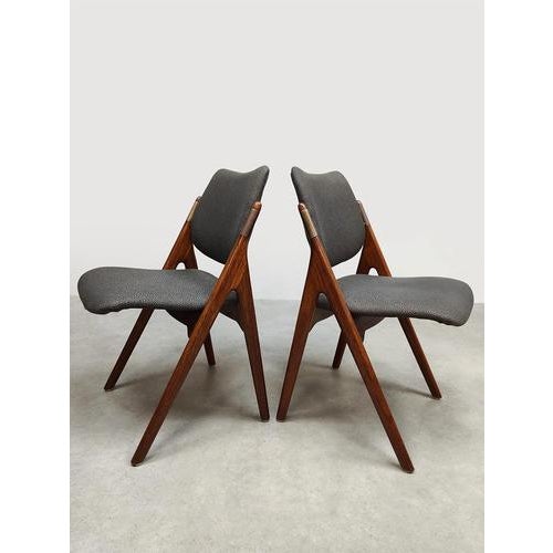 Vintage Scandinavian Dining Chairs from Olav Houg, 1960s, Set of 4 For Sale - Image 6 of 9