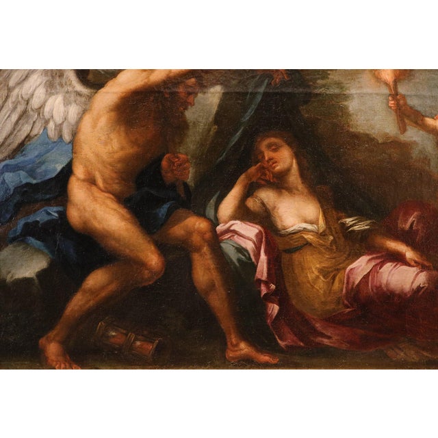 Luigi Garzi, Allegory of Time, 1700, Oil on Canvas For Sale - Image 7 of 16