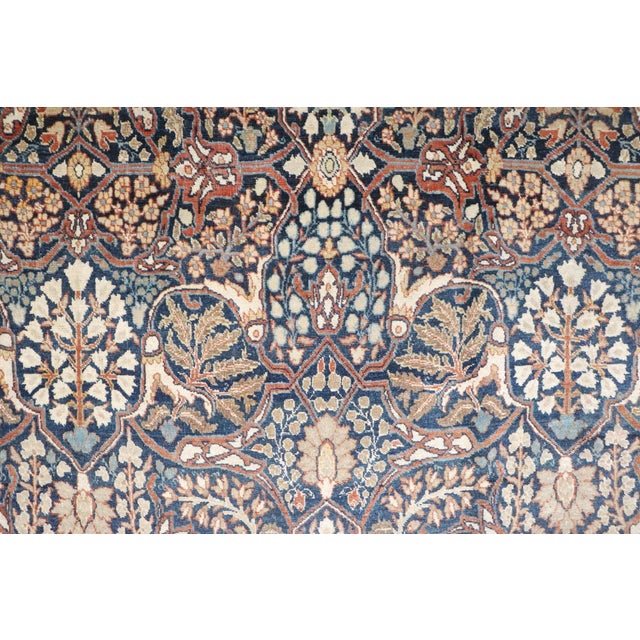 Textile Late 19th century Antique Tabriz Persian Rug - 9'8" x 15'4" For Sale - Image 7 of 12