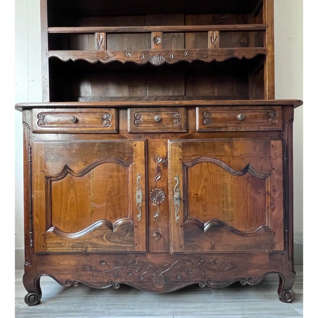 Brown 18th Century Antique French Vaisellier/Buffet For Sale - Image 8 of 10