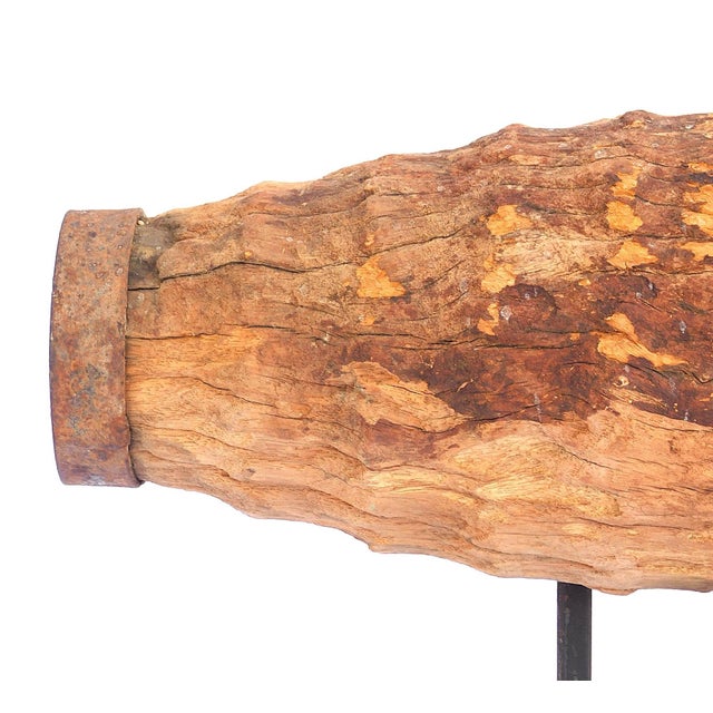Chinese Chinese Wagon Wheel Hub, 19th C. Or Earlier For Sale - Image 3 of 5