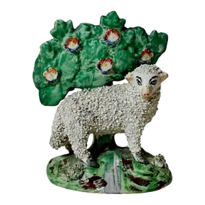 19th Century English Staffordshire Ewe