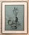 Metal 1979 Original Signed Modernist Charcoal Still Life on Blue Paper by Siegel For Sale - Image 7 of 7