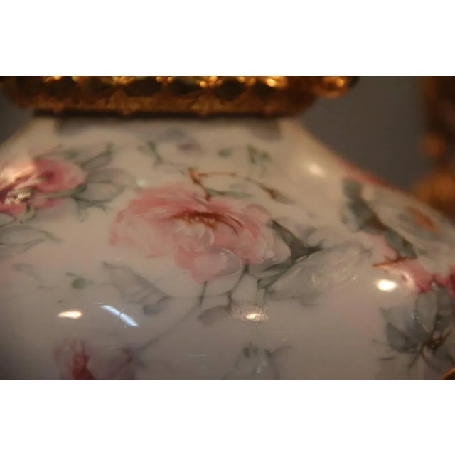 24-Carat Gold & Porcelain Chandelier, 1970s For Sale - Image 14 of 18