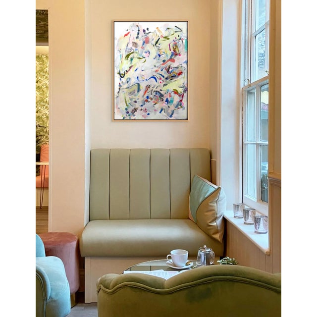 Acrylic and mixed media on paper Edition: Unique, Unframed. Werfel employs expressive, lyrical gestures that create bursts...