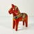 1950s Vintage Gustavia Boho Chic Swedish Hand-Carved Wood Dala Horse For Sale - Image 6 of 12
