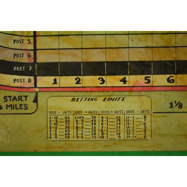 Horse Race Track Original Hand-Painted C1930s Board Game For Sale In New York - Image 6 of 13