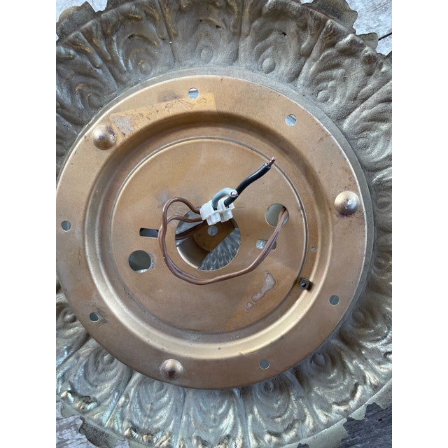 Cut Glass Ceiling Light, 1950s For Sale - Image 6 of 7