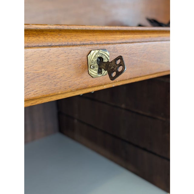 Vintage Rolling Shutter Filing Cabinet For Sale - Image 12 of 15