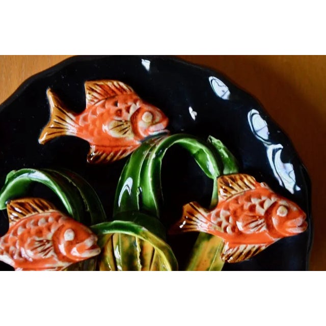 French Riviera Style Ceramic Fish Bowl, 1960s For Sale - Image 3 of 9