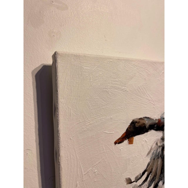 Contemporary Goose II by Thibault Jandot | Oil Painting of a flying goose in motion For Sale - Image 3 of 4