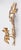 1950s Vintage Italian Gilt Tole & White Roses Candle Sconce For Sale - Image 5 of 8