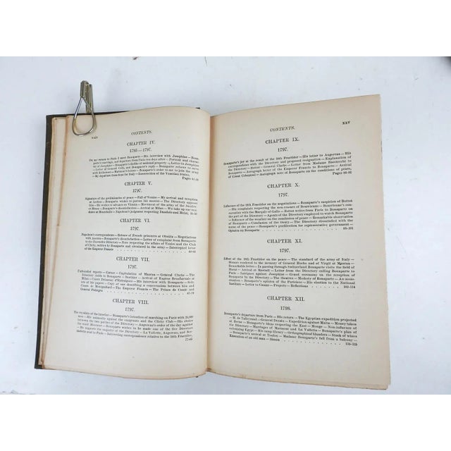 1900 - 1909 1900 Memoirs of Napoleon Bonaparte Books - a Pair For Sale - Image 5 of 6
