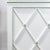 Vintage Elegant White Mirrored Buffet Sideboard With Diamond Lattice Detail For Sale - Image 13 of 17
