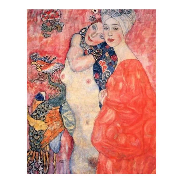 Gustav Klimt Girl Friend Giclee Limited Edition For Sale