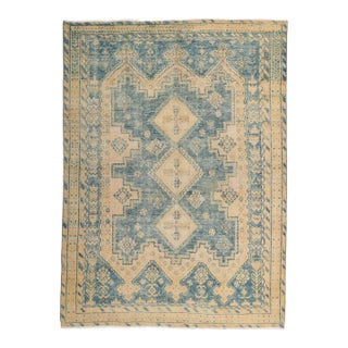 Rustic Vintage Persian Viss Rug - 04'10 X 06'07 For Sale