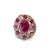 Bochic “Capri” Vintage Ruby, Amethyst & Multi Sapphire Ring - 18K Gold & Silver For Sale - Image 9 of 18