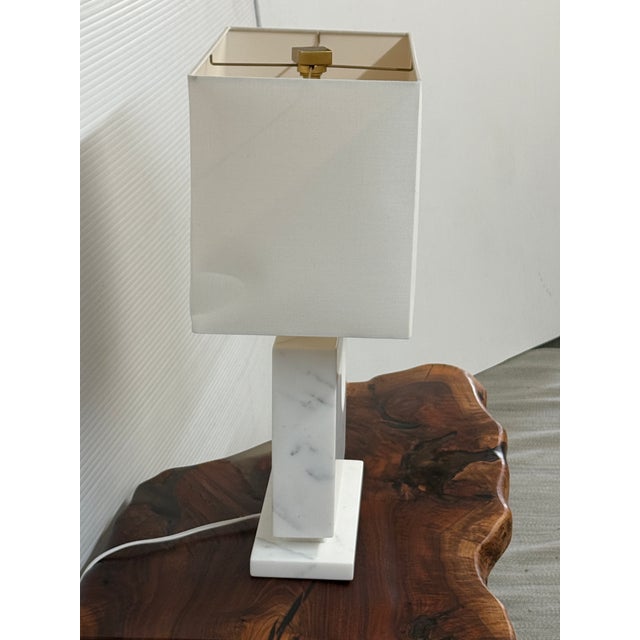 Michael Pagani + Laura Kirar for Baker Furniture Blanc Sculpte Table Lamp For Sale - Image 11 of 12