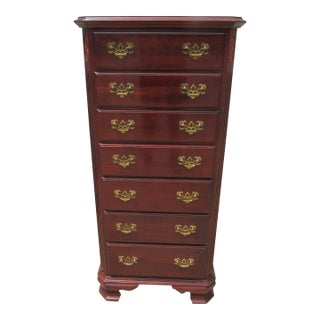1980s Ethan Allen Lingerie Chest of Drawers Cherry Georgian Court For Sale