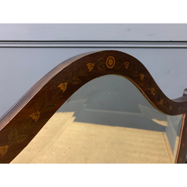 Early 19th Century Large Scale Georgian Inlaid Toilet Mirror, 1800 For Sale - Image 5 of 13