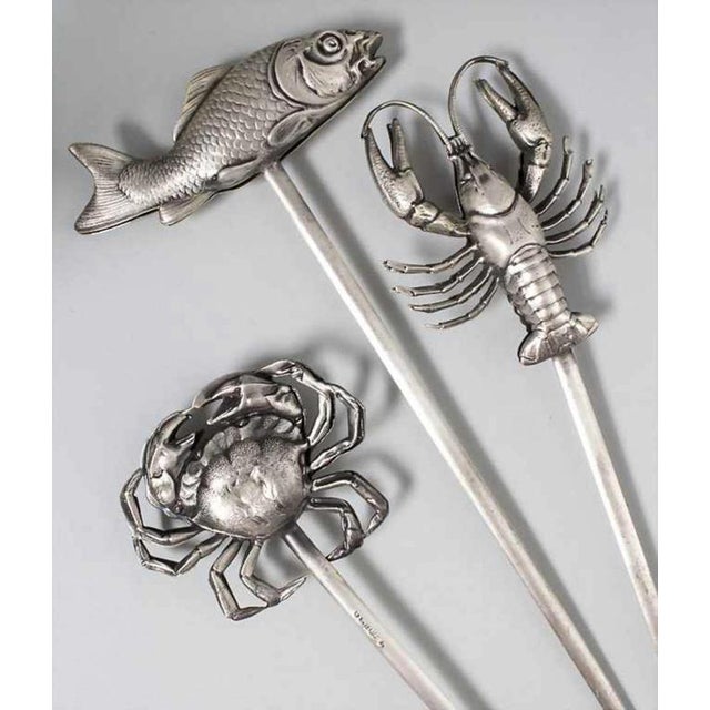 Seafood Decorative Skewers, Set of 3 For Sale - Image 6 of 6