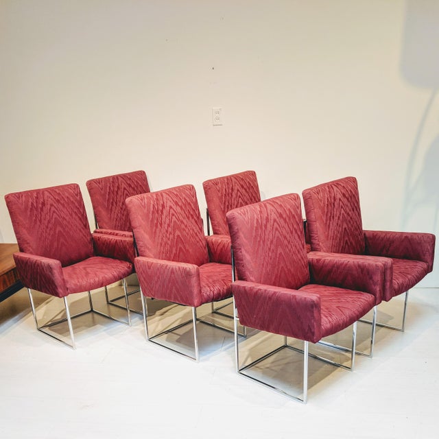 Mid Century Modern Burgundy Milo Baughman For Thayer Coggin