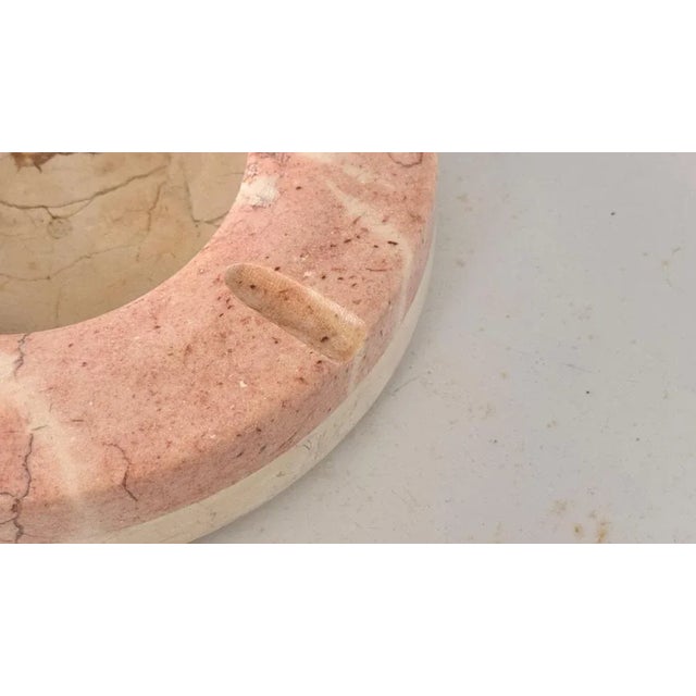 Large Italian Pink Marble Ashtray, 1960s For Sale - Image 10 of 14