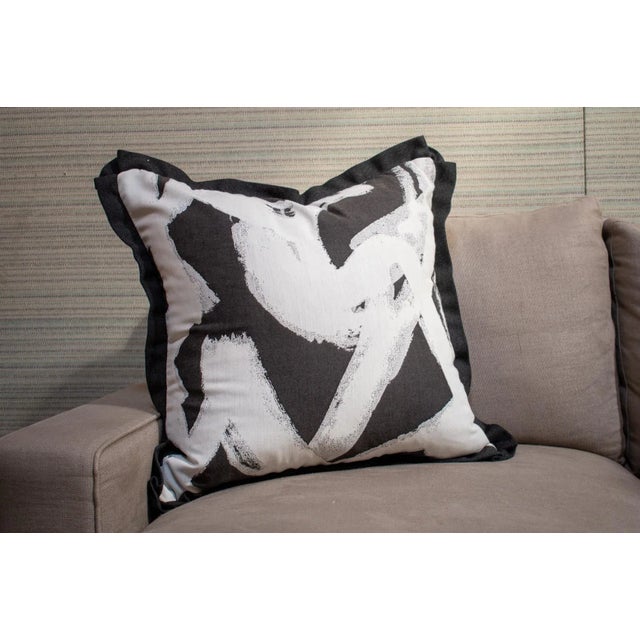 Bjork Studio Pair of Custom Perennials “Tangled” Abstract Pillows For Sale - Image 4 of 5