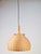 Scandinavian Wicker Rattan and Pine Pendant Lamp, 1960s For Sale - Image 4 of 9