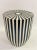 Art Deco Art Deco Style Black and White Resin Side, End Table or Stool, a Pair For Sale - Image 3 of 13