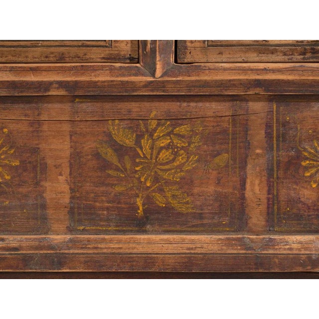 Wood Antique Carved Pine Console For Sale - Image 7 of 10