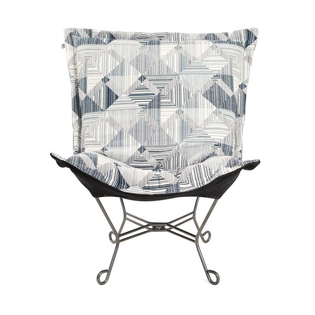 2020s Puff Chair Complete Prisma Navy For Sale - Image 5 of 8