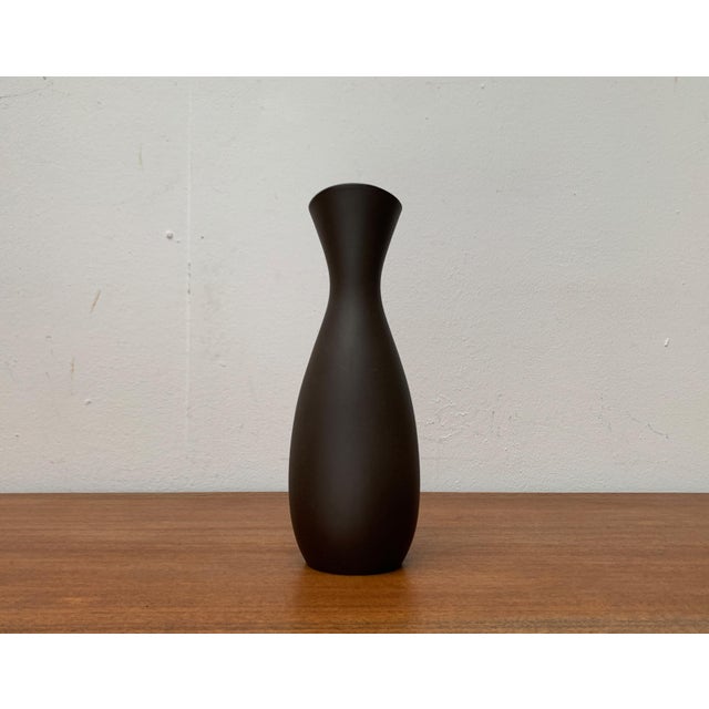 Mid-Century German Minimalist Pottery Carafe Vase from Wormser Terra-Sigillata, 1960s For Sale - Image 12 of 16