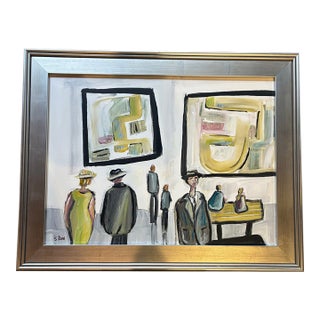 Contemporary Original Stewart Ross Museum Series Painting Signed For Sale